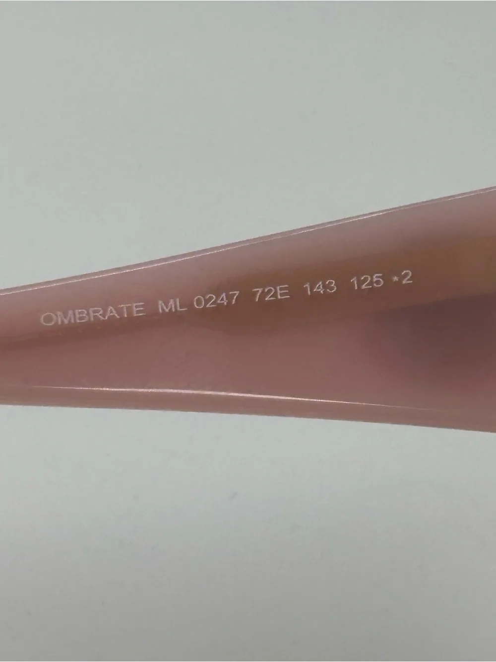 Authentic Moncler Ombrate ML0247 72E Pink and Gold Frames Smoky Lens Sunglasses